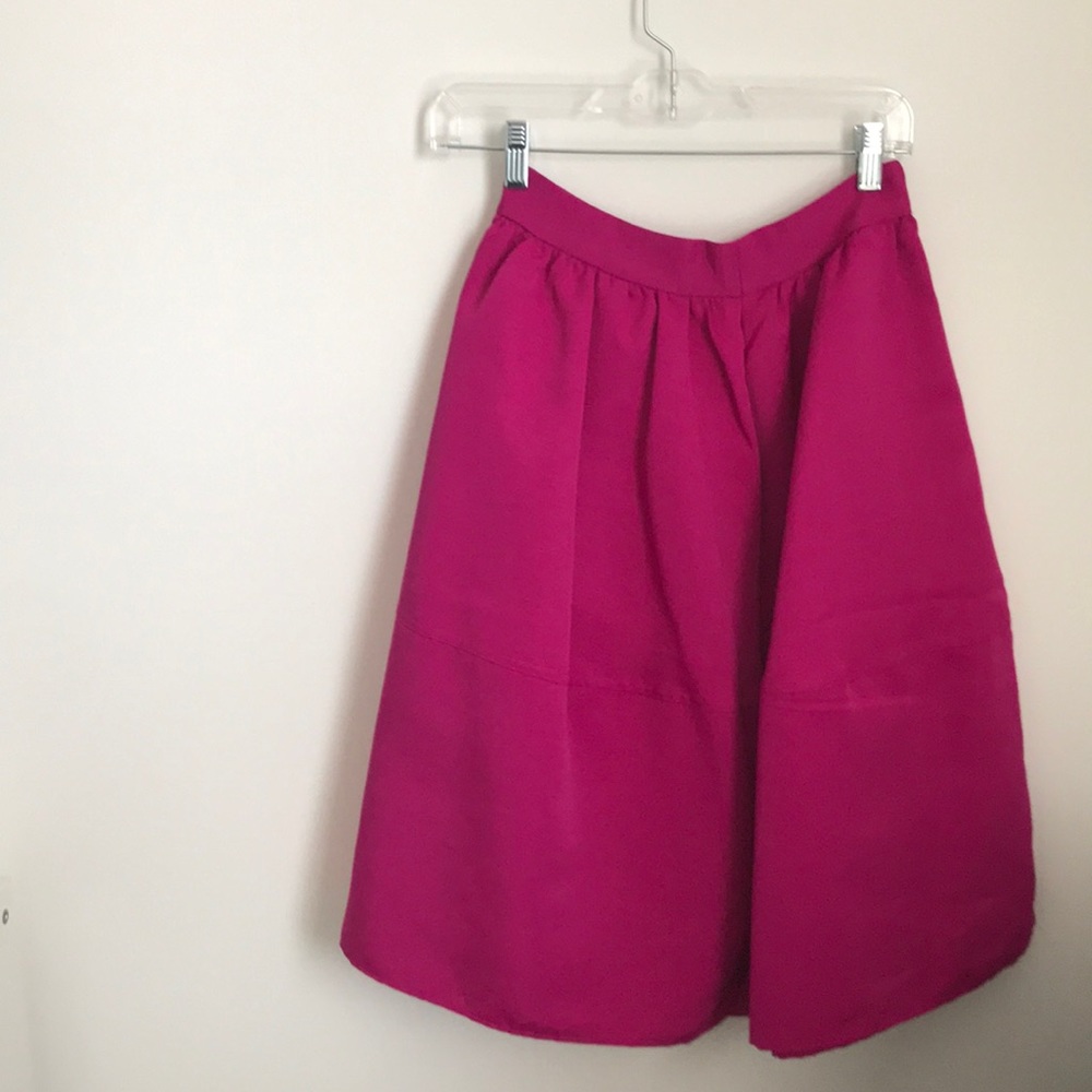 Fuchsia Midi skirt